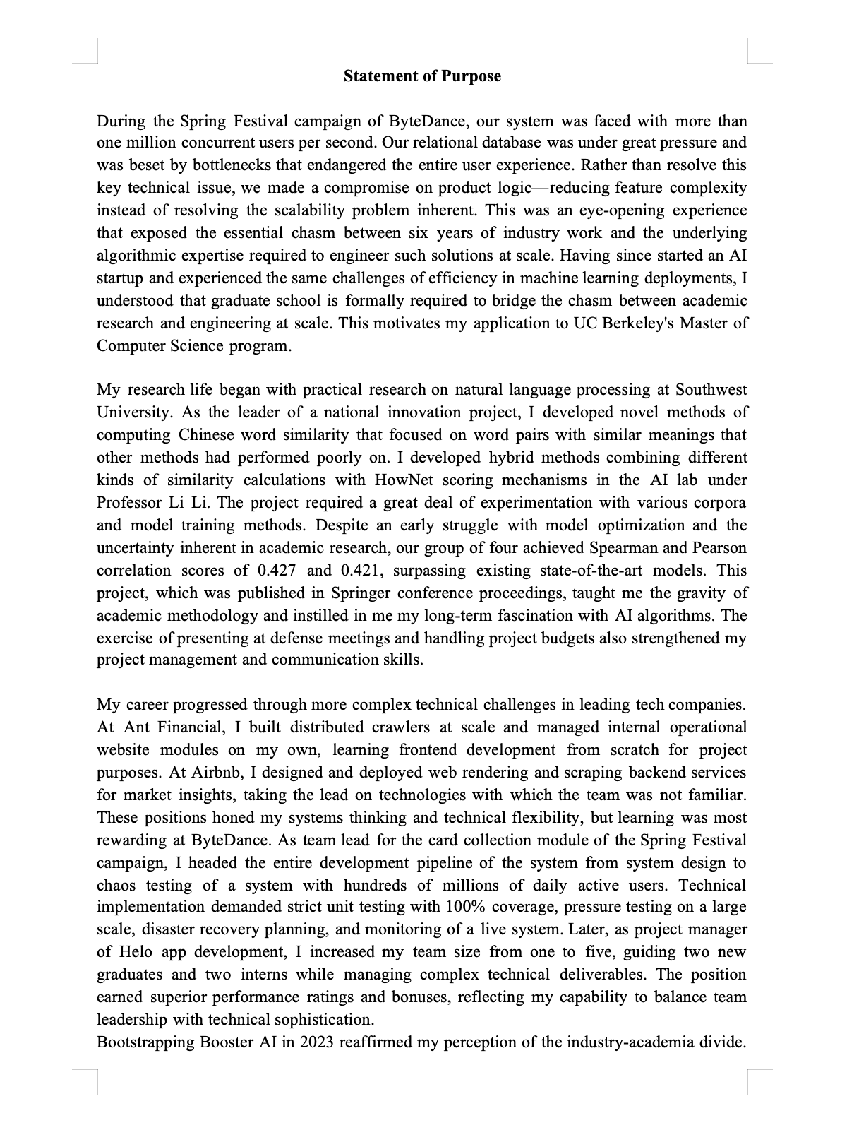 University admission success email